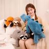 Toys Stuffed Toys Animal Plush Toy Lazy Animal Plush Doll Sloth Stuffed Animal Racoon Sleeping Doll