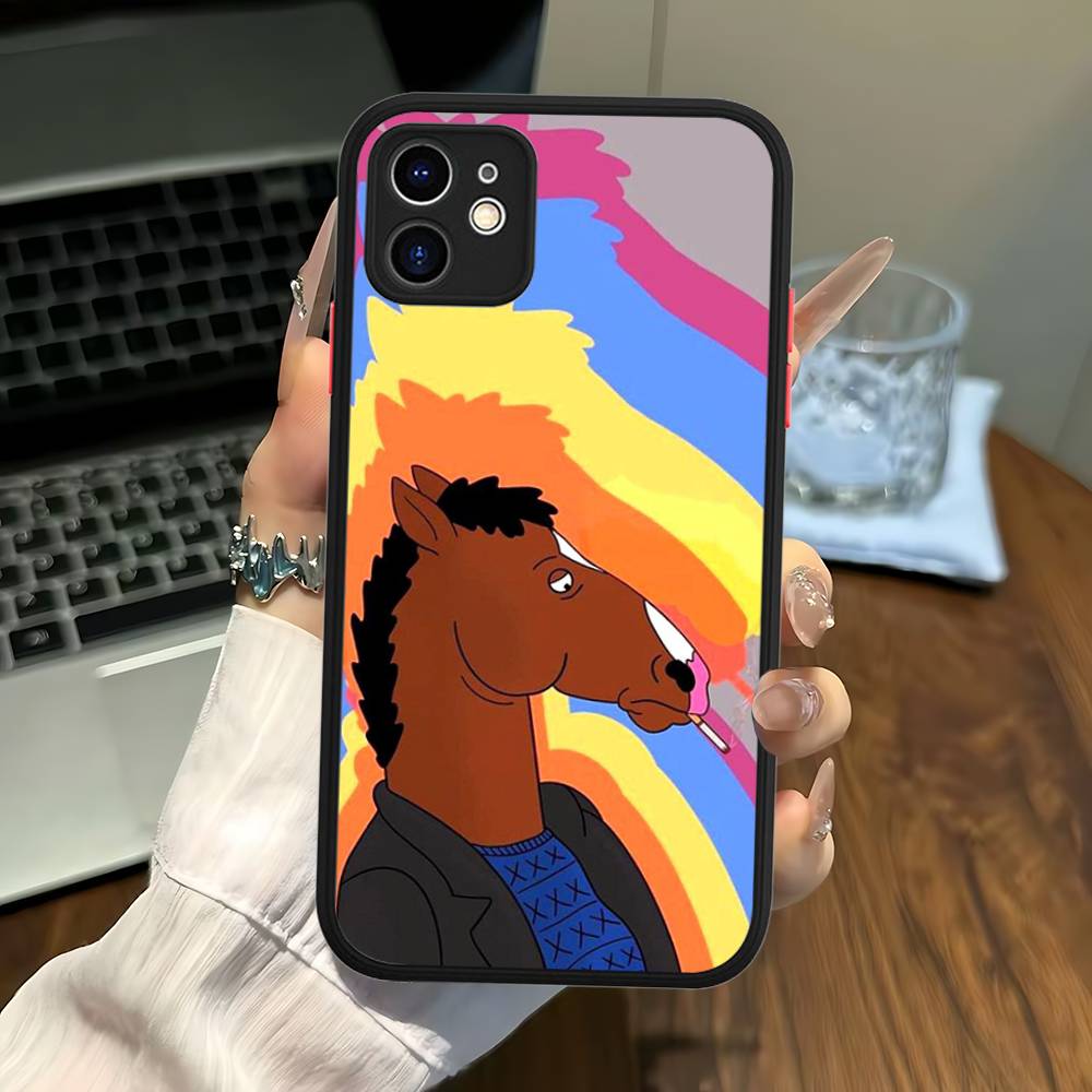 Classic B-bojack H-horseman Phone Case For IPhone 14 11 12 13 Mini Pro Max 8 7 Plus X XR XS MAX Translucent Matte Cover