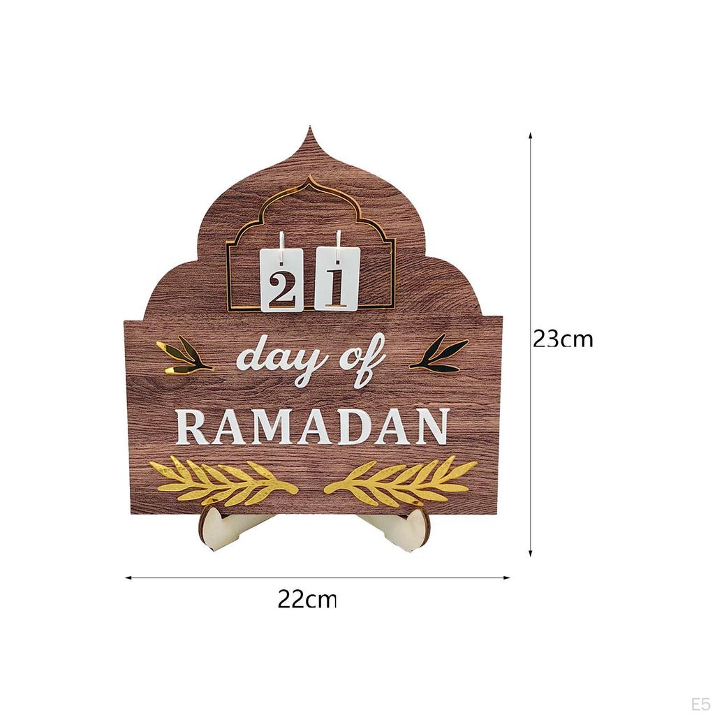 Ramadan-Dekoration, Holzfigur, Kunsthandwerk, Kalender, Statue, Tischdekoration für den Flur