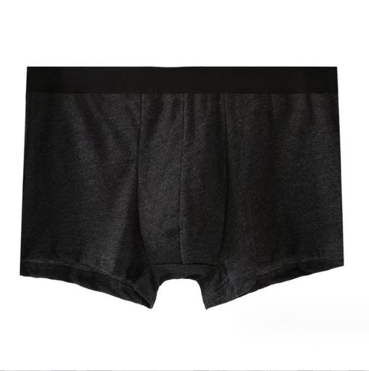 

Мужские дышащие летние боксеры-брифы: Со средней посадкой, сексуальные шорты для подростков и больших размеров 4XL 87.5-100 kg темно-серого