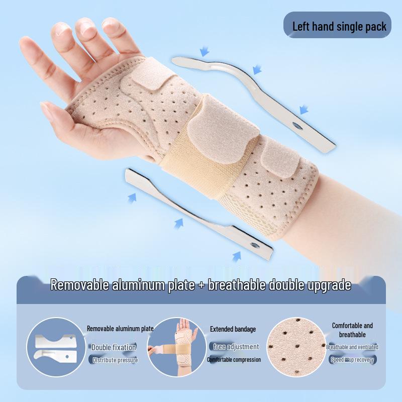 Double Aluminum Plate Wrist Support Brace for Tendon Sheath and Sprain Fixation
