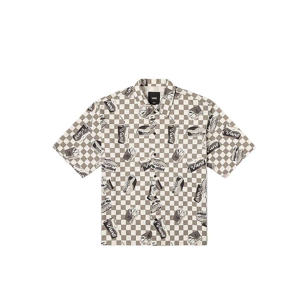 Vans Fashionable Simple Versatile Short Sleeve Shirt Men shirts Gray VN000NNNEGC