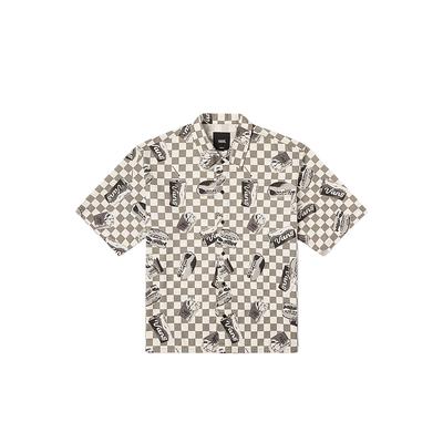 Fashionable Simple Versatile Short Sleeve Shirt Men Shirts Gray VN000NNNEGC