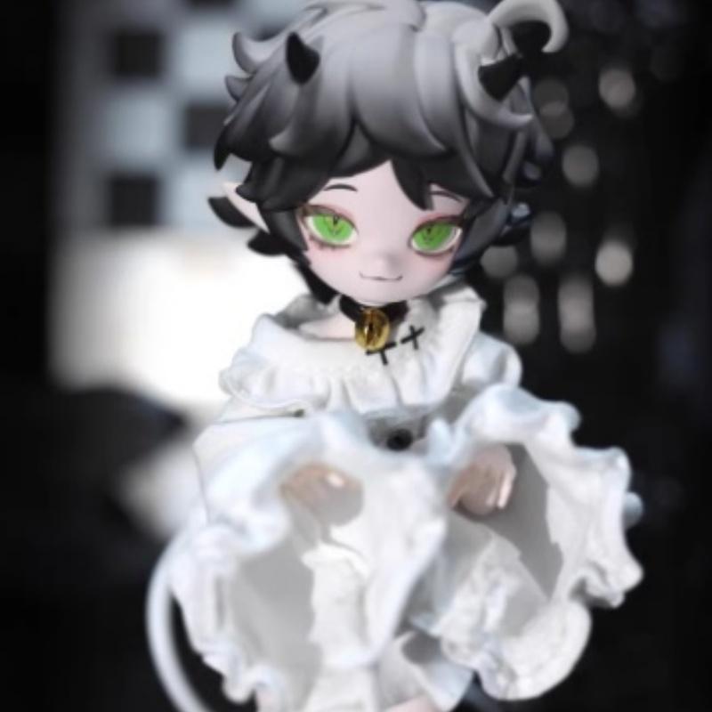 In Stock Genuine 1/8 Bjd Devil'S Horns Movable Doll Blind Box Ornament Figurine Doll Cute Figurine Birthday Gift Decoration