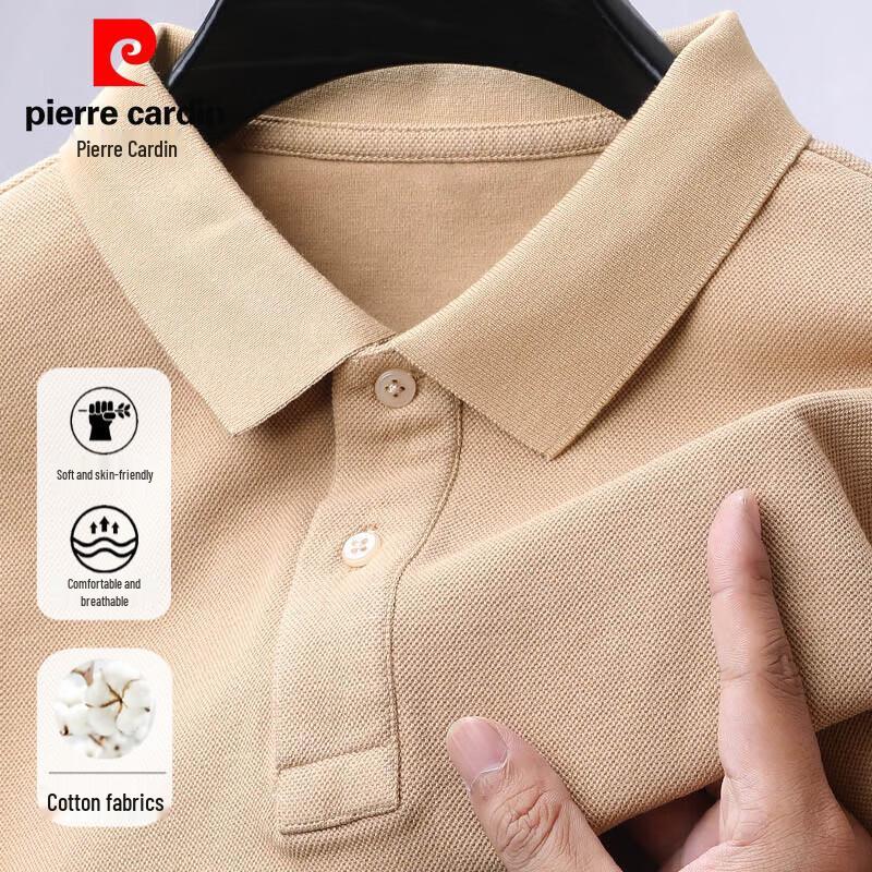 Polo da uomo Pierre Cardin 100% cotone a maniche lunghe