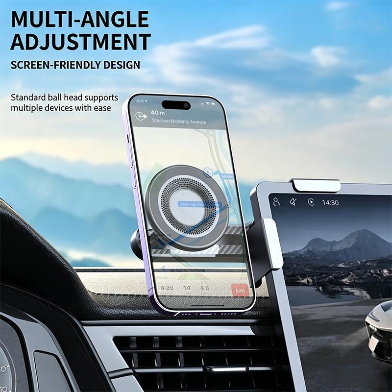 New Anti-Shake Magnetic Phone Holder for Car Display Screen Universal Car Central Screen Magnetic Holder for Tesla Model 3/Y/X/S