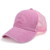 Unisex Washed Cotton Baseball Cap Vintage Solid Color Adjustable Casual Mesh Truck Caps Men Women Summer Outdoor Streetwear Hat
