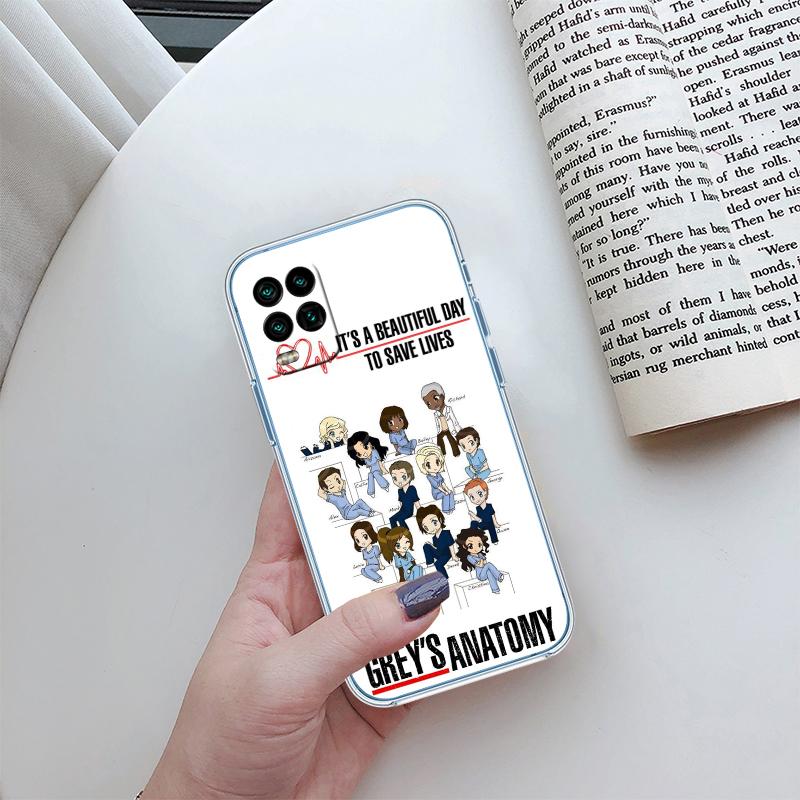 RP34 Grey's Anatomy Transparent Phone Case for Samsung Galaxy A04 A04S A14 A23 A34 A54 M23 M33 M52 M53