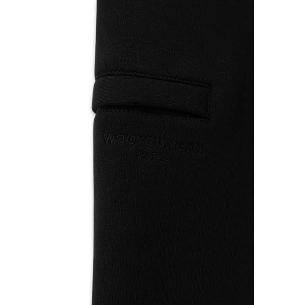 [wooyoungmi] Black Cotton One-tuck Banding Pants W263PT17741B