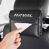 Car Leather Tissue Bag Car Backseat Tissue Case Storage For Haval H6 GT PHEV HEV F7 F7X H2 H2S H5 H8 H9 Jolion Car Accessories