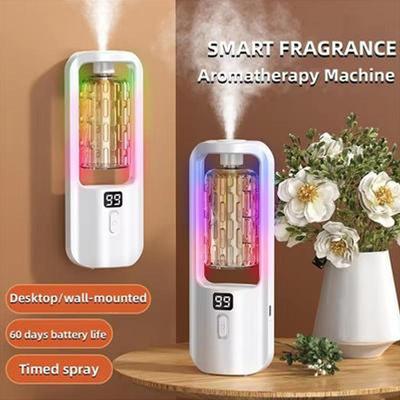 50ml Wall Mounted Aroma Diffuser Fragrance Essential Oil Aromatherapy Machine with Time Setting Air Purifying Fragrance Diffuser