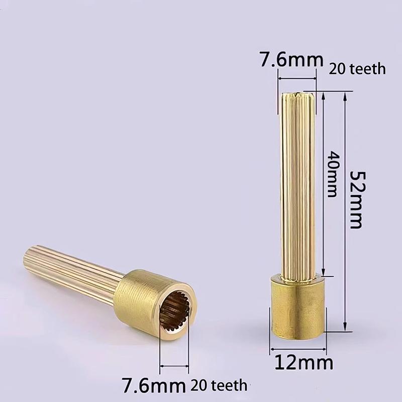 1Pcs Faucet Extended Spool Tooth Sleeve Connector Fitting In-Wall Stem Assembly Extended Spool