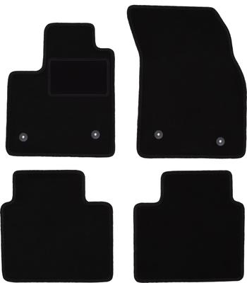 Black Velour Floor Mats For: Ford Focus MK4 Hatchback, Sedan, Station Wagon, Turnier, Turnier Active (2018-)