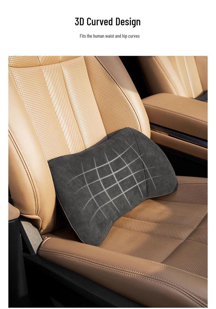 Car Memory Foam Lumbar Support Pad for Driving Seats