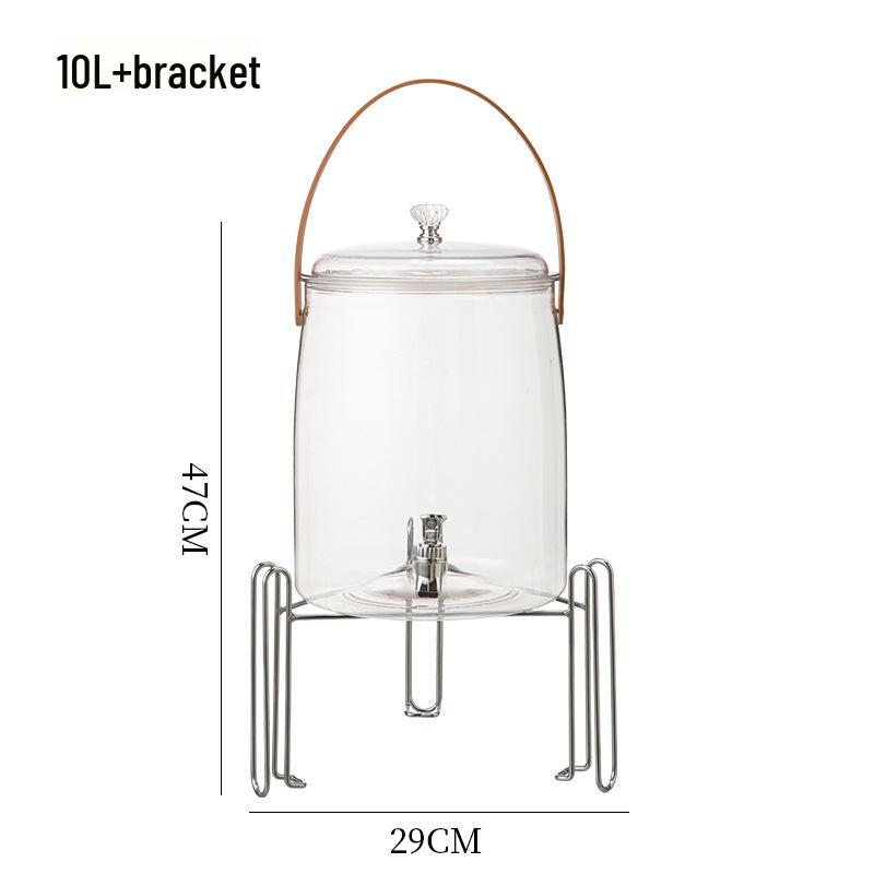 Large Capacity Beverage Dispenser with Faucet for Tea, Juice, or Soda - New Spring Product.