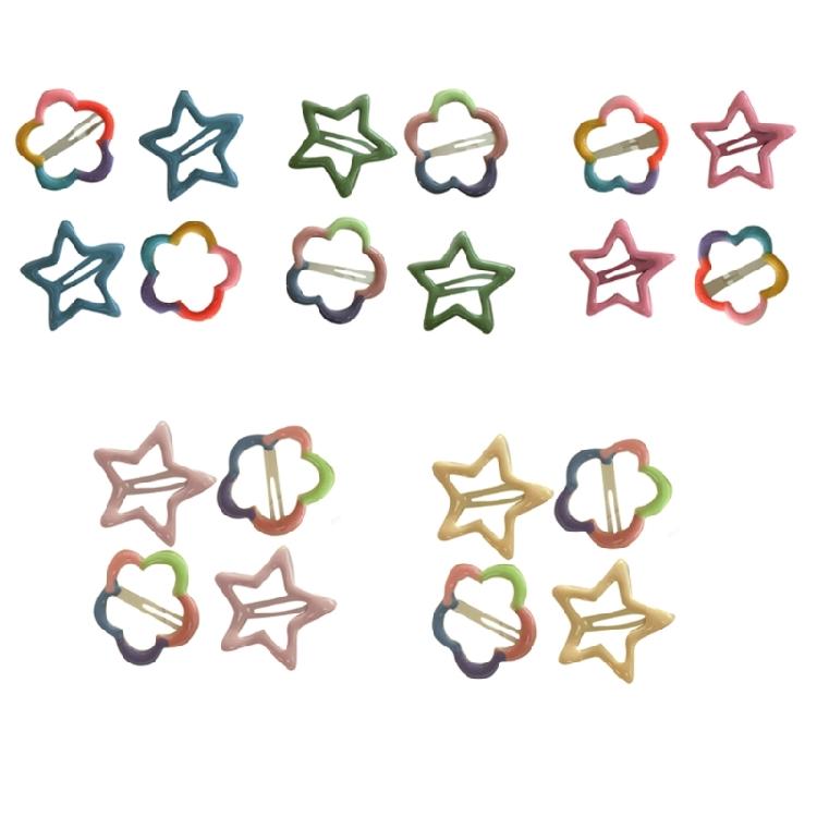 Funny Star Hairclip 2000s Japanese Side Pin Hair Clip Girl Hair Styling Tool Flower Side Clip Kids Girl Hair Decoration