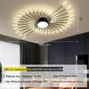 Nordic Fireworks Rotating LED Ceiling Light - High-End Living Room and Bedroom Lighting