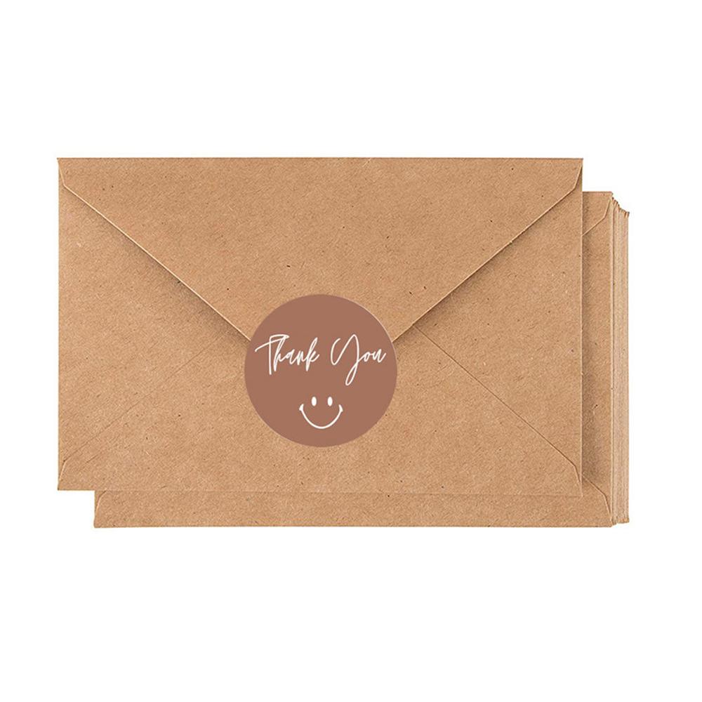 100-500pcs Round Thank You Stickers for Envelope Seal Labels Gift Packaging decor Birthday Party Scrapbooking Stationery Sticker