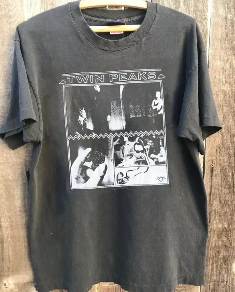 Twin Peaks Shirt, Twin Peaks Charcoal Retro Style Unisex T-shirt Reprint S-5XL Unisex T-Shirt S