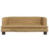 VidaXL Canapé pour enfants marron 80x45x30 cm velours 3196310