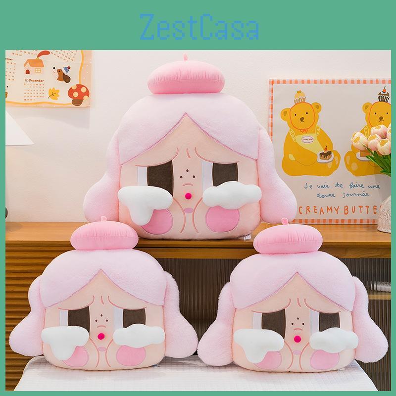 Plush Cartoon Crybaby Pillow For Childrens Room With Short Filling Plush