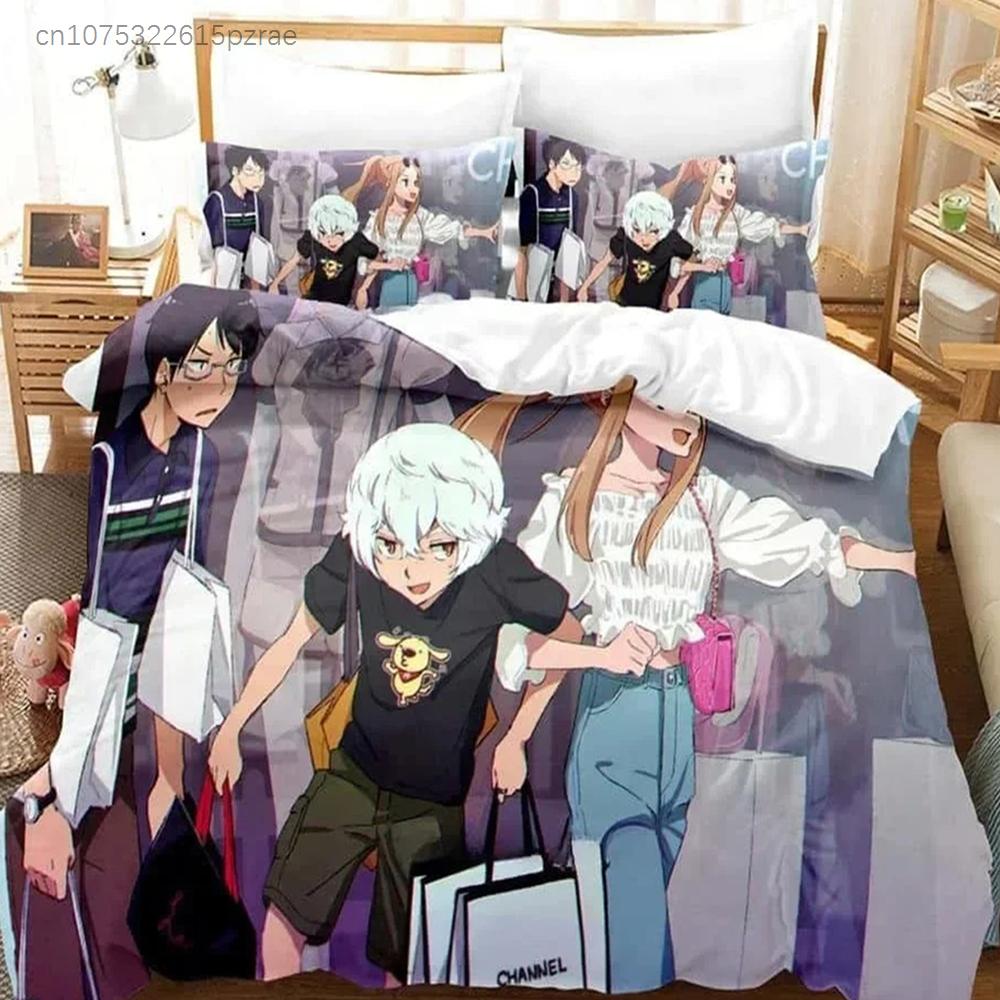 3D Print Anime World Trigger Bedding Set 3D Printed Suitable For Bedroom Duvet Cover Set With Pillowcases Kids Home Textile