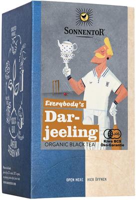 SONNENTOR Everybody Darjeeling Organic Tea, 18 Tea Bags, SO02216