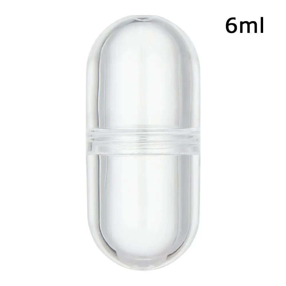 5Pcs 3ml/6ml Mini Portable Empty Capsule Shell Hollow Clear Pill Case Plastic Bottle Tablet Medicine Splitters Holder Box