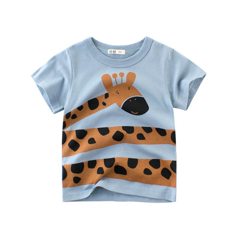 Boys short-sleeved T-shirt children s half-sleeved animal summer new children s clothing 90cm