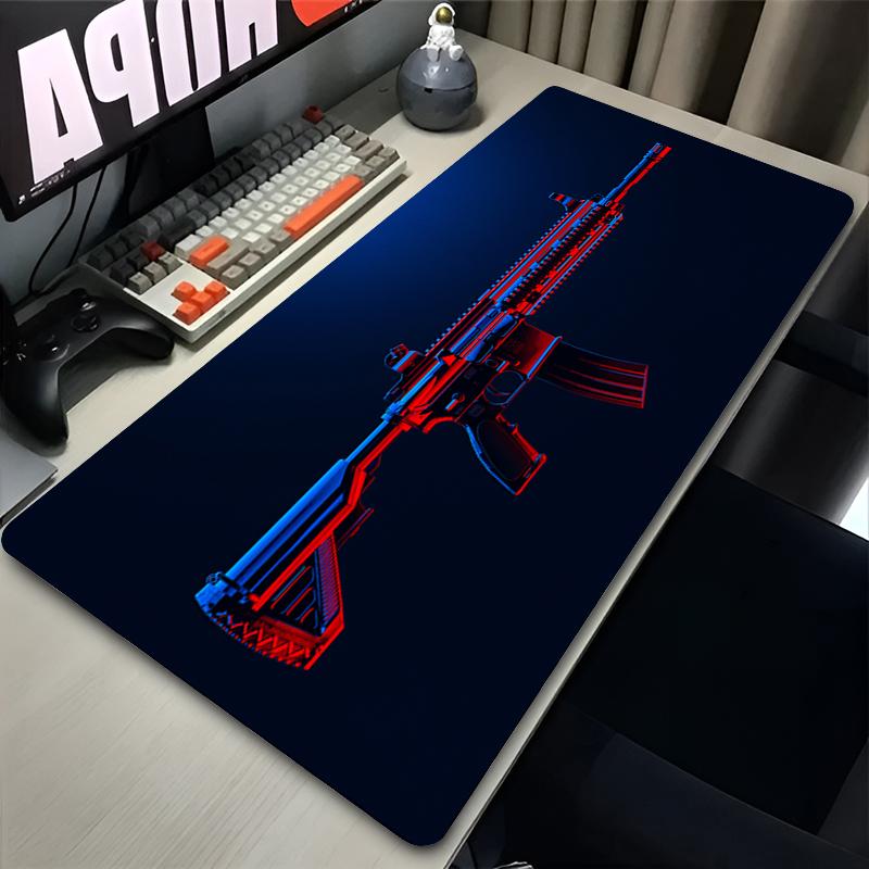 Mouse Pad Gaming New Mousepad Laptop Gamer Cabinet Keyboard Pad Nonslip Soft Computer Firearms Pattern Design Extended Desk Mat