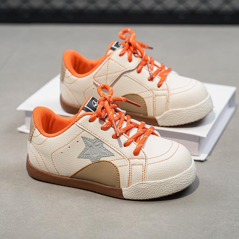 Girls Spring Autumn Star Sneakers Medium Big Kids Soft Sole Non Slip Casual Running Shoes For Daily Wear And Active Play