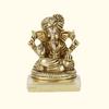 Lord Ganesha Idol, Murti Showpiece for Gift Brass Ganpati Idols Statue, Brass