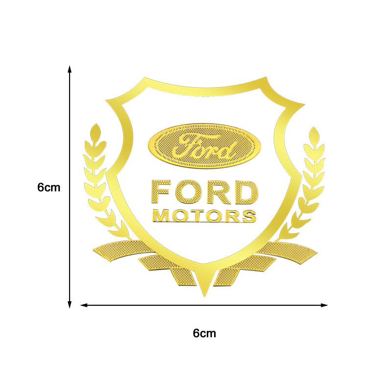 1Pcs Car Body 3D Stickers Wheat Ears Styling Emblem Auto Decoration For Ford Focus Mk2 Mk3 Fiesta Fusion Ranger Mondeo S-MAX Kuga