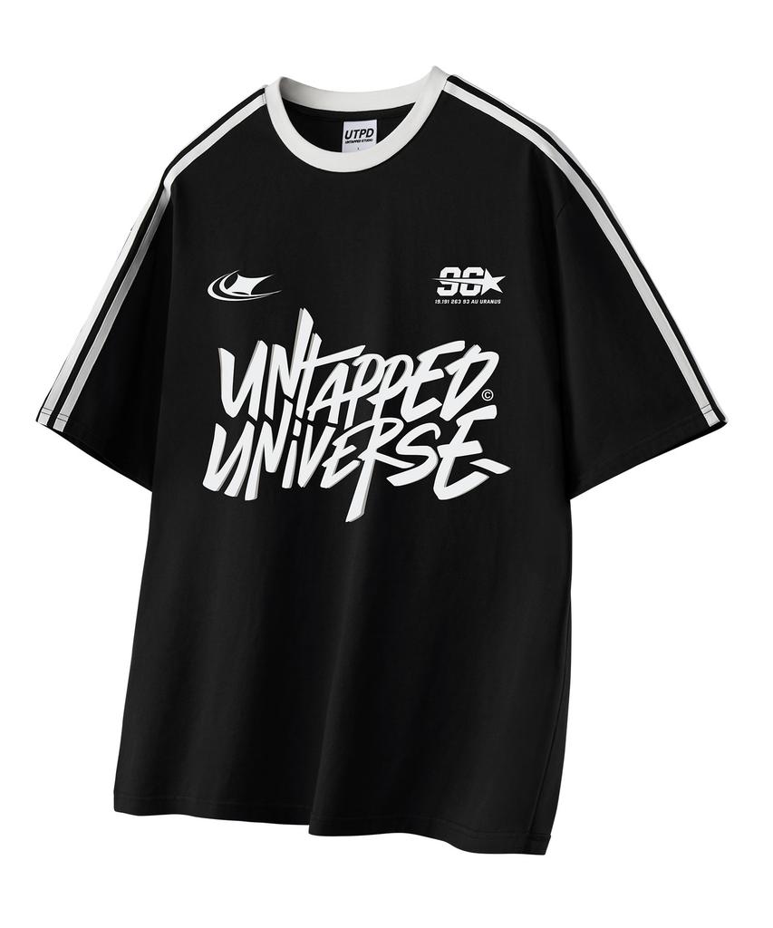 UNTAPPED STUDIO 96 Universe Oversized Track Short Sleeve Color Block T-Shirt 3 Colors