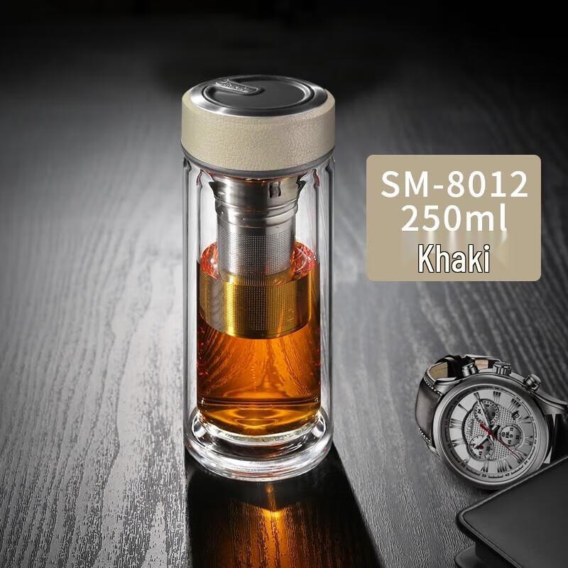 Double-Layer Glass Tea Infuser Bottle