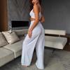 Trendy Women's Two-Piece Sling Vest & Wide-Leg Pants Set