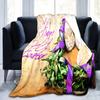 Easter Eggs Flannel Throw Blanket Colourful Eggs Pattern Easter Gifts Blanket King Queen Size for Bed Sofa Couch Lightweight