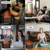 Aroma Humidifier Ultrasonic Fragrance Diffuser Colorful Flame Essential Oil Diffuser Desktop Air Humidifier for Home Bedroom
