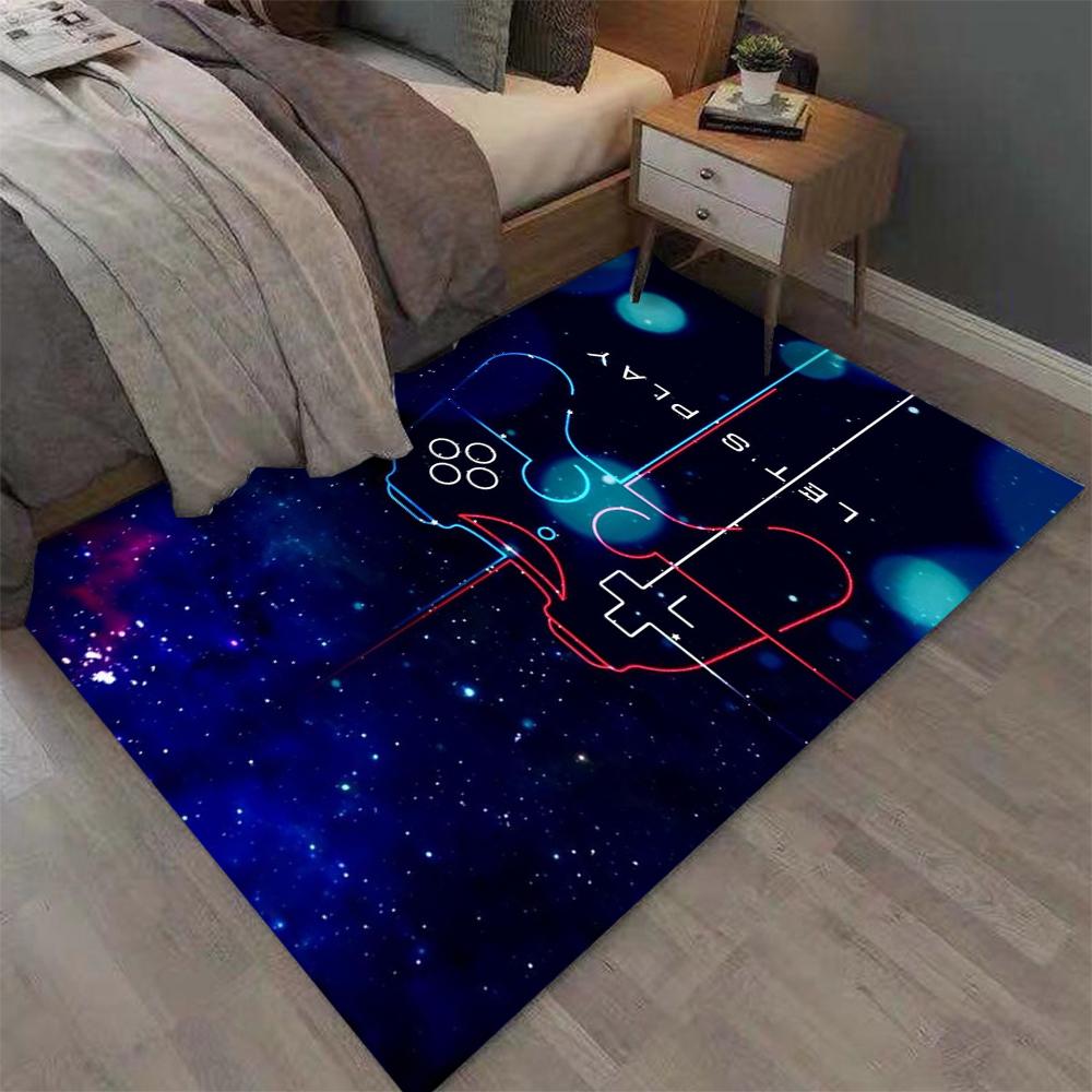 

Cartoon Gamer Game Gamepad Area Rug Carpet Rug for Living Room Kids Bedroom Sofa Kitchen Doormat Decor Child Non-slip Floor Mat 40X60CM