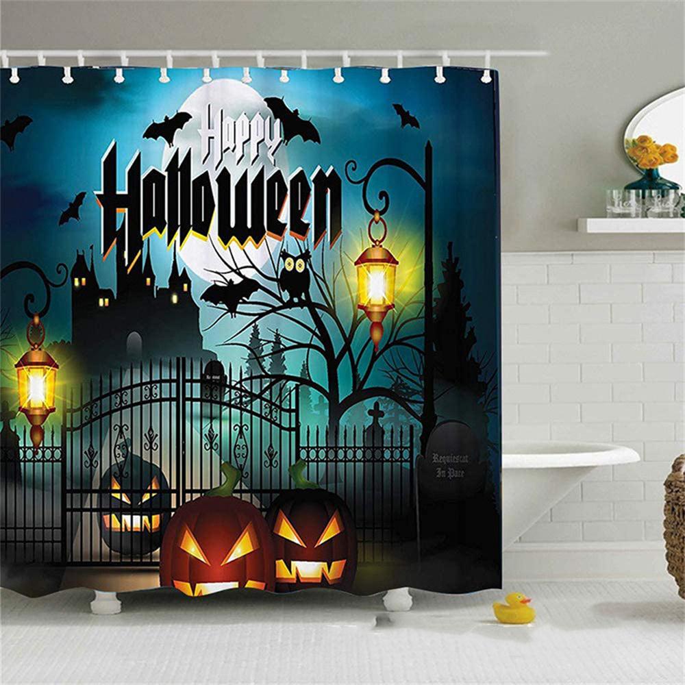 3D Digital Printing Anti-mildew Waterproof Shower Curtain Bathroom Waterproof Door Curtain 80x180cm