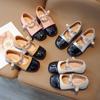 2024 Girls Mary Janes for Party Wedding Shows PU Non-slip Children Fashion Color Matching Elegant Low Heels Kids Shallow Loafer