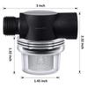 3X Water Pump Strainer Filter Set Include Twist On Pipe Strainer And Extra 50 Mesh Filter Screen, 1/2 Filter