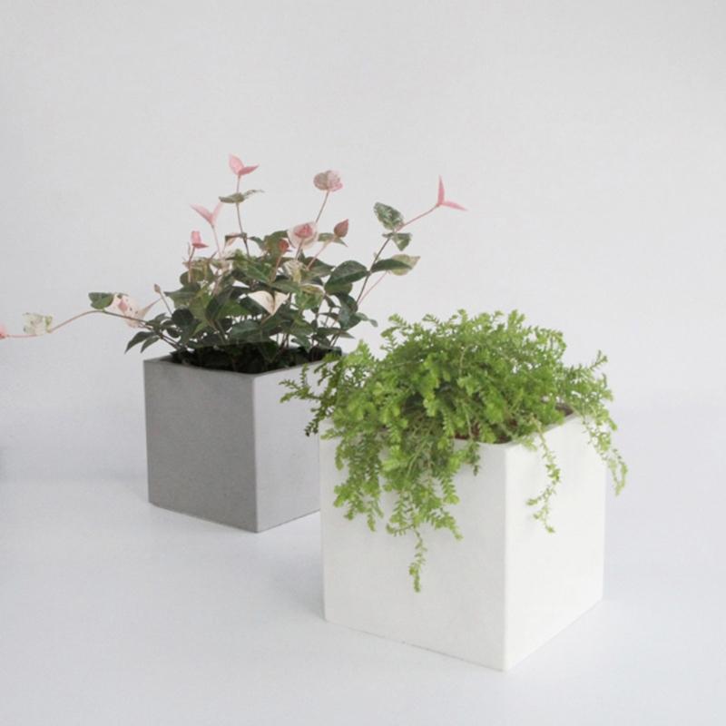 Handmade Concrete Plant Flower Pot Epoxy Resin Mold DIY Candle Holder Mould Succulent Planter Flowerpot Silicone Mold