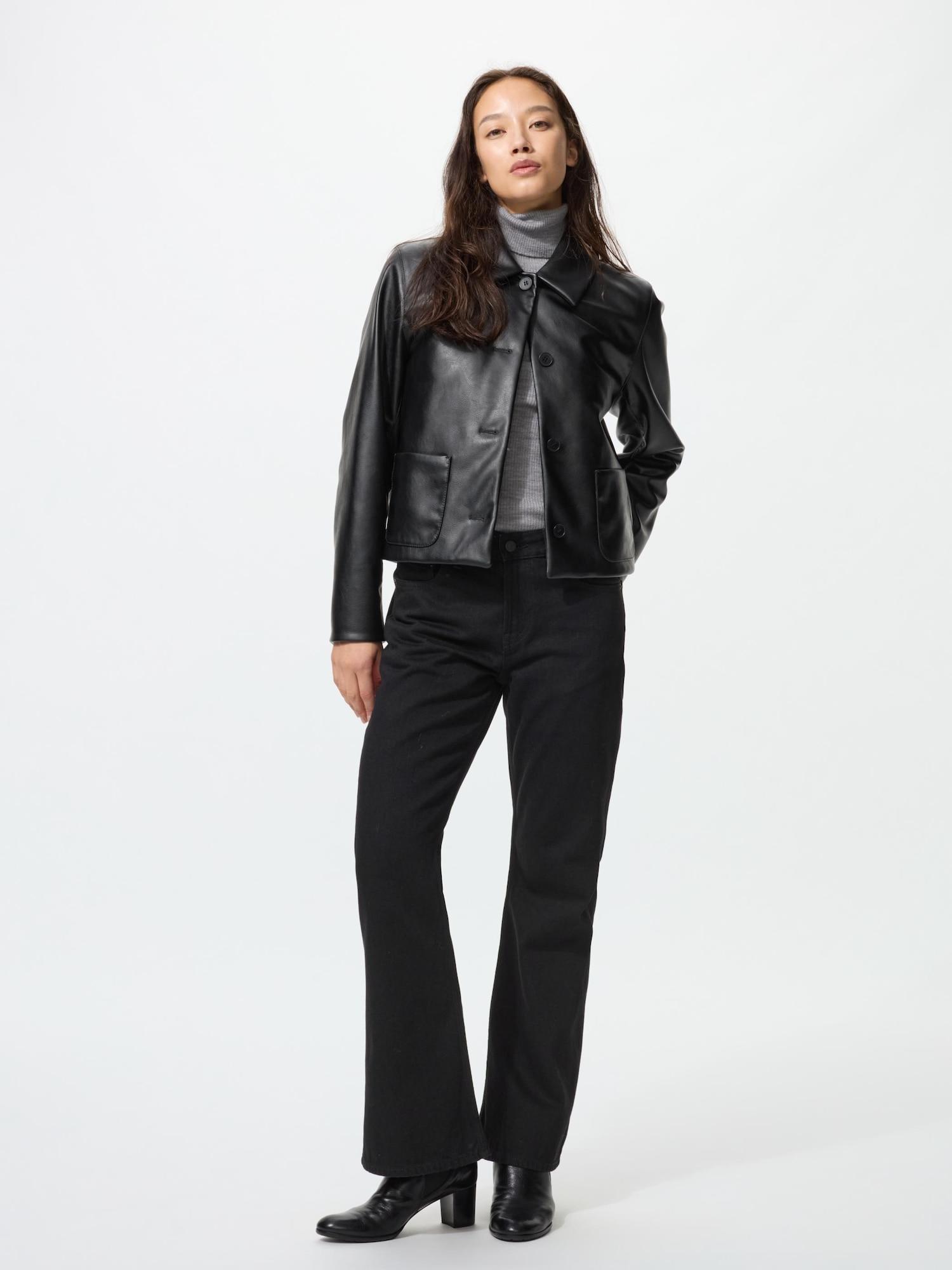 Джинсы буткат Uniqlo Япония 09 BLACK/21