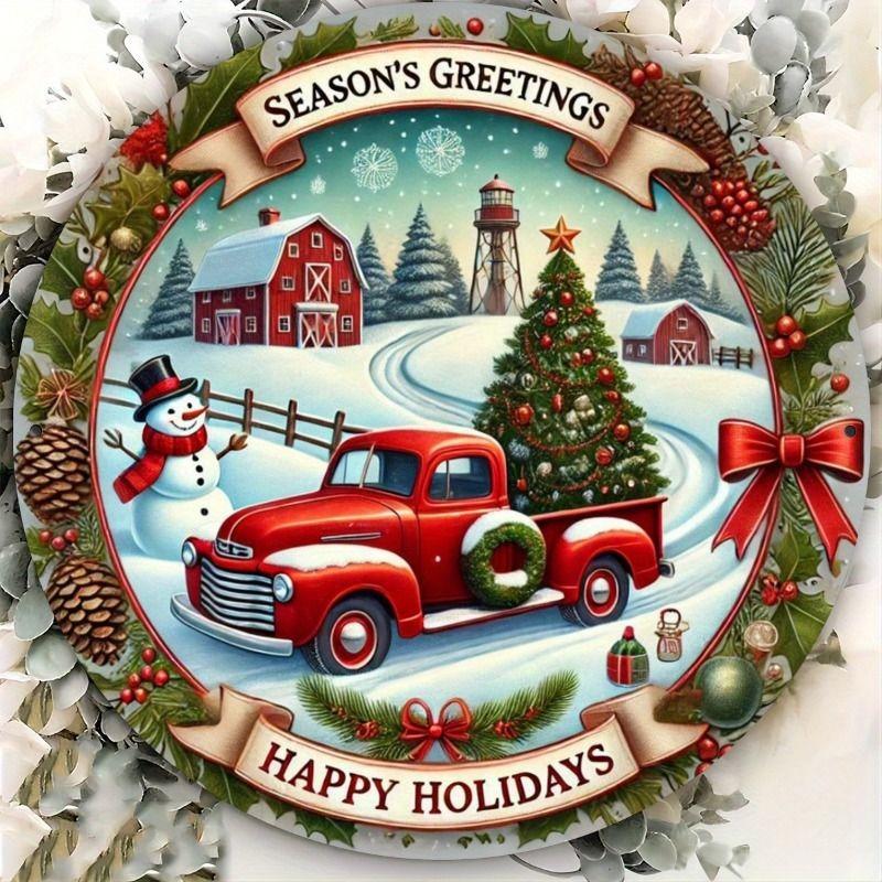 2D Flat Hanging Decorative Metal Sign Hand Painted Art