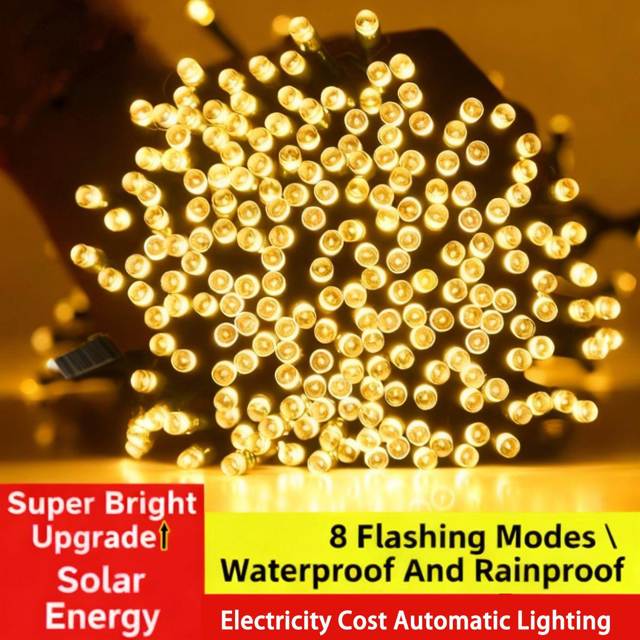 

Водонепроницаемые светодиодные гирлянды на солнечной батарее для наружного праздничного украшения 5m 20 LEDs