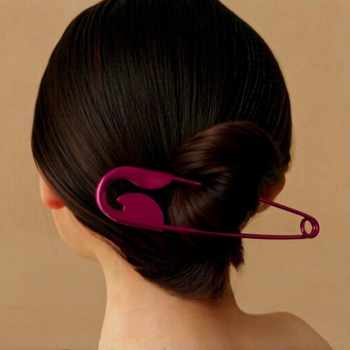 3Pcs Hairpins Headwear Gifts New Large Safety Pin Metal Hair Claws Barrettes Women Girls Hair Accessories Hairclips