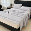 Spandex Ice Silk Cool Touch Bed Mat & Summer Quilt 4-Piece Set