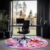 Twinkle Catch Teenieping Printed Round Rug Carpet Chair Rug Area Rug Entryway Doormats,for Office Chair Living Room Bedroom Kitchen Room.