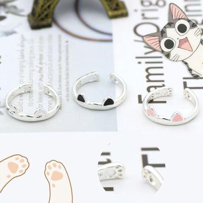Adorabile Anello Regolabile Zampa e Orecchio di Gatto - Carino Moda Giapponese e Coreana